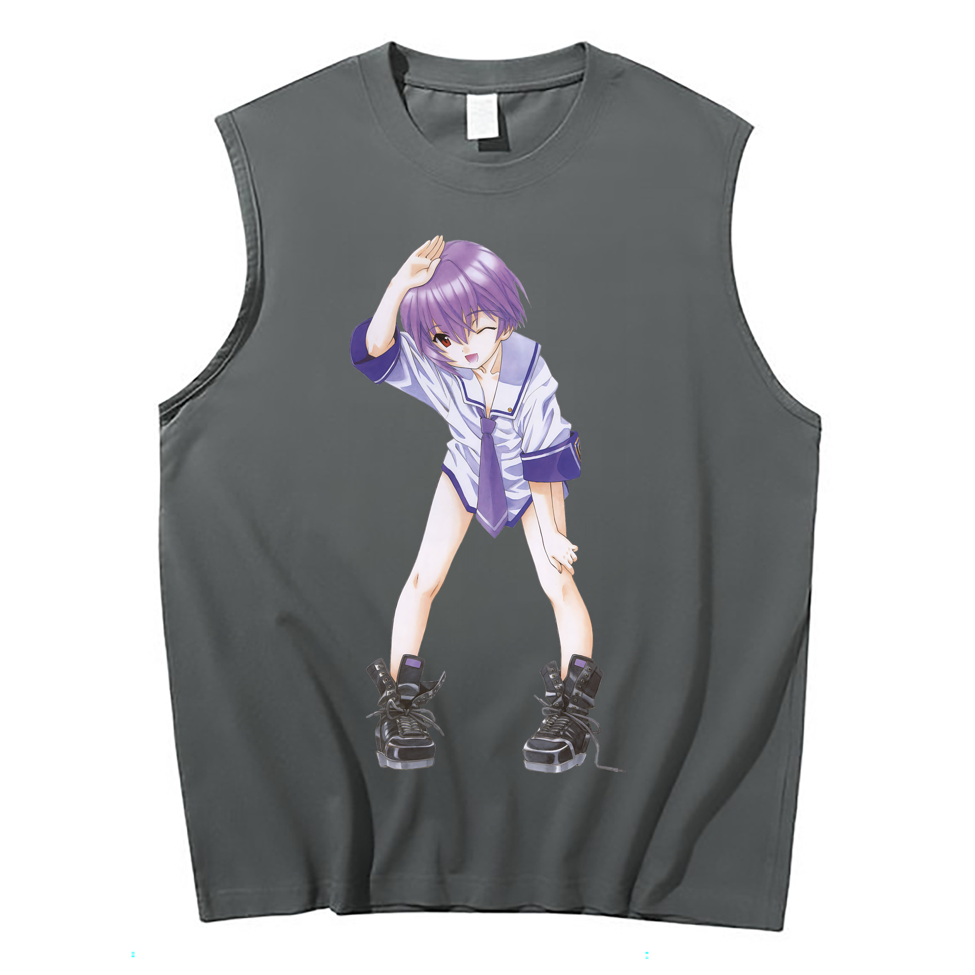 （画像用） EVA 新世紀エヴァンゲリオン コットン100％タンクトップ（フロントプリント）